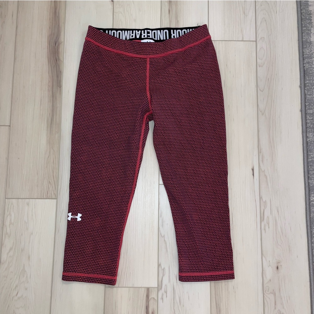 Under Armour Cropped Capri Active Workout Running Leggings Pants